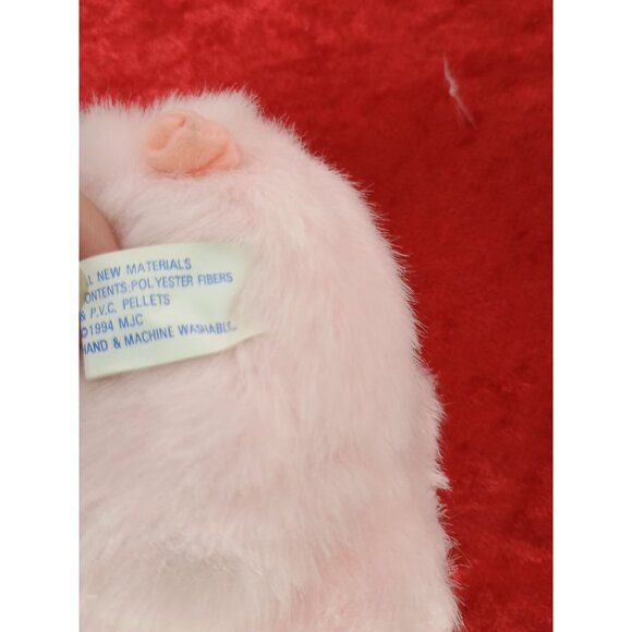 Swibco Puffkins Percy the Pink Pig 1994 Stuffed Animal Plush - Picture 6 of 7